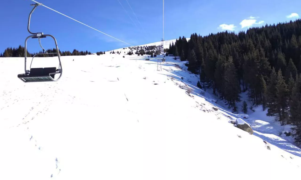 Newly built ski resort